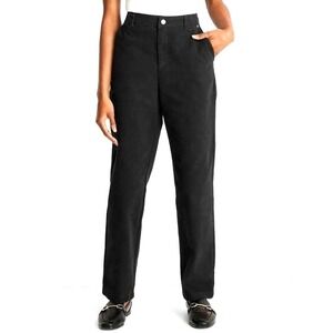 Future Collective Reese Blutstein Black High Rise Straight Leg Pants Size 8